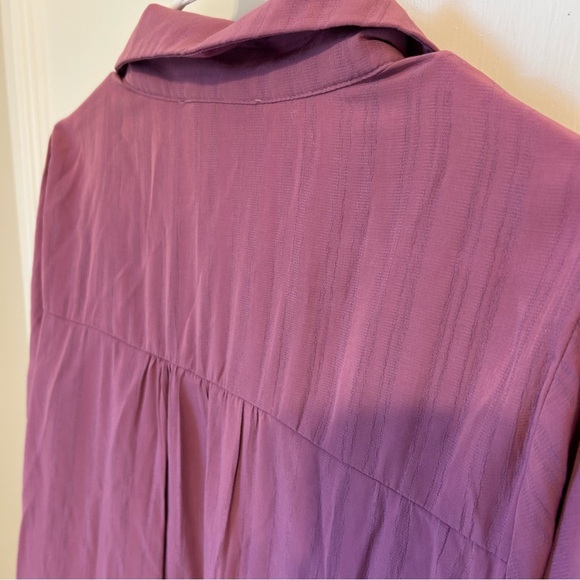 Savanna Jane Embroidered Long Sleeve Purple Blouse Top Large L - Picture 6 of 8